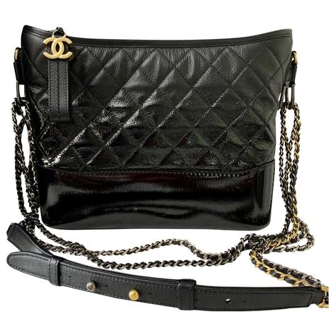 chanel gabrielle patent|Chanel gabrielle hobo bag.